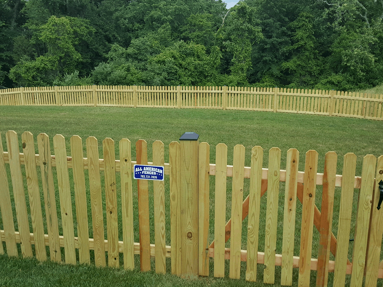 Wooden Fence Project near Loudoun County Va
