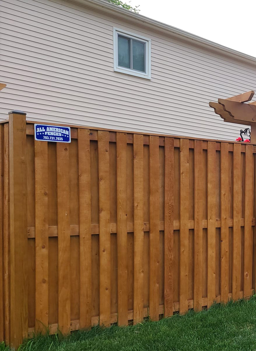 Wood Fence in Northern Virginia, Fairfax County